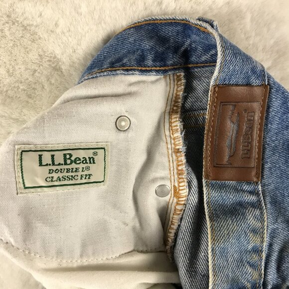 Vintage L.L.BEAN High Waist Mom Jeans Size 16 - Picture 2 of 11